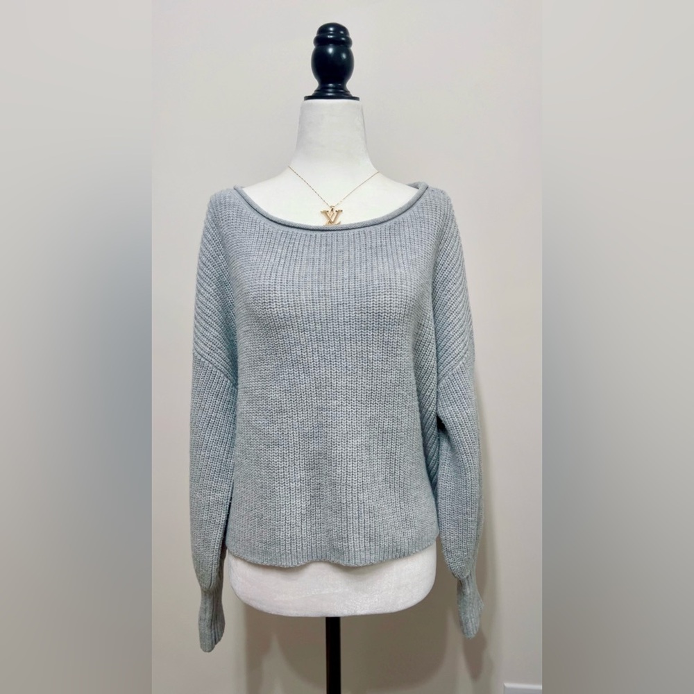 Garage Light Gray Crew Neck Sweater
